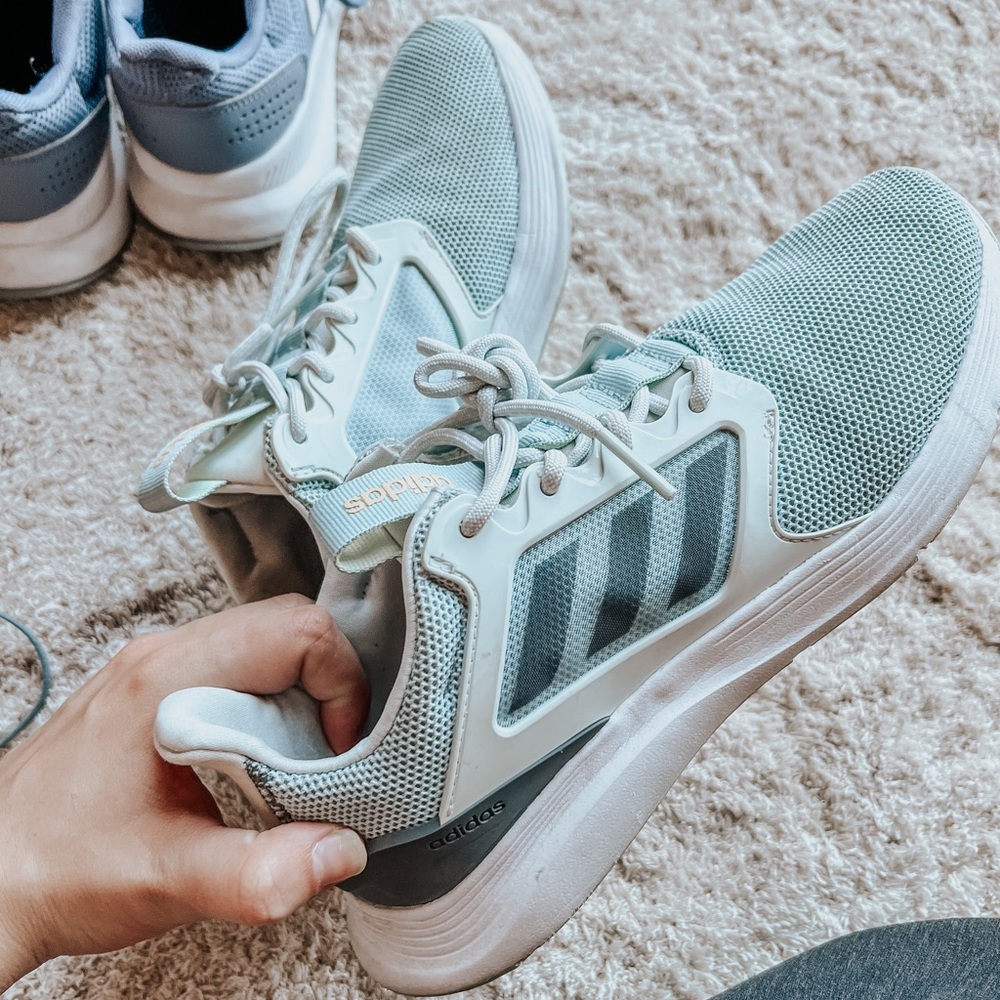 Blue Multicolored Adidas Shoes